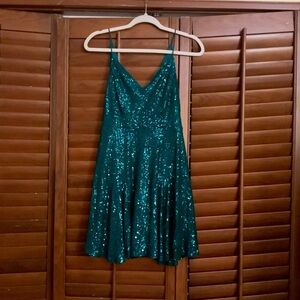 sequin party mini dress
